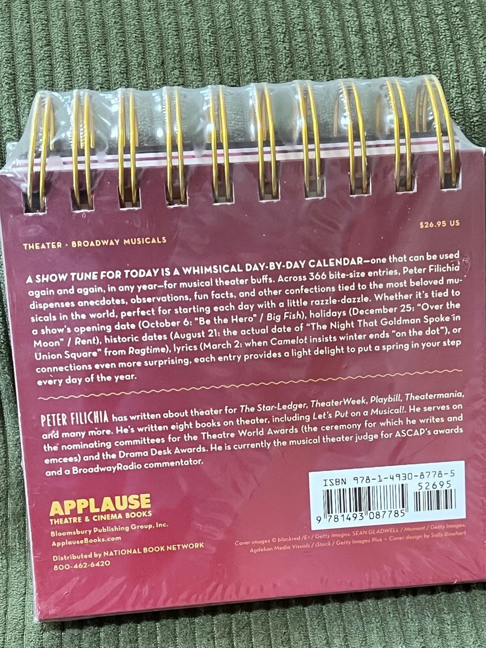 A Show Tune For Today Spiral Flip Calendar - Musical Design